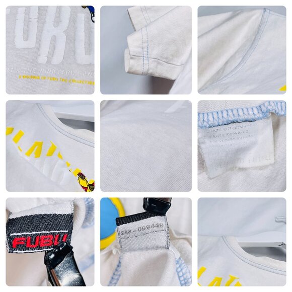 Vintage FUBU Platinum Fat Albert & TJG Short T Shirt Baby Tee Small / S - Picture 3 of 16